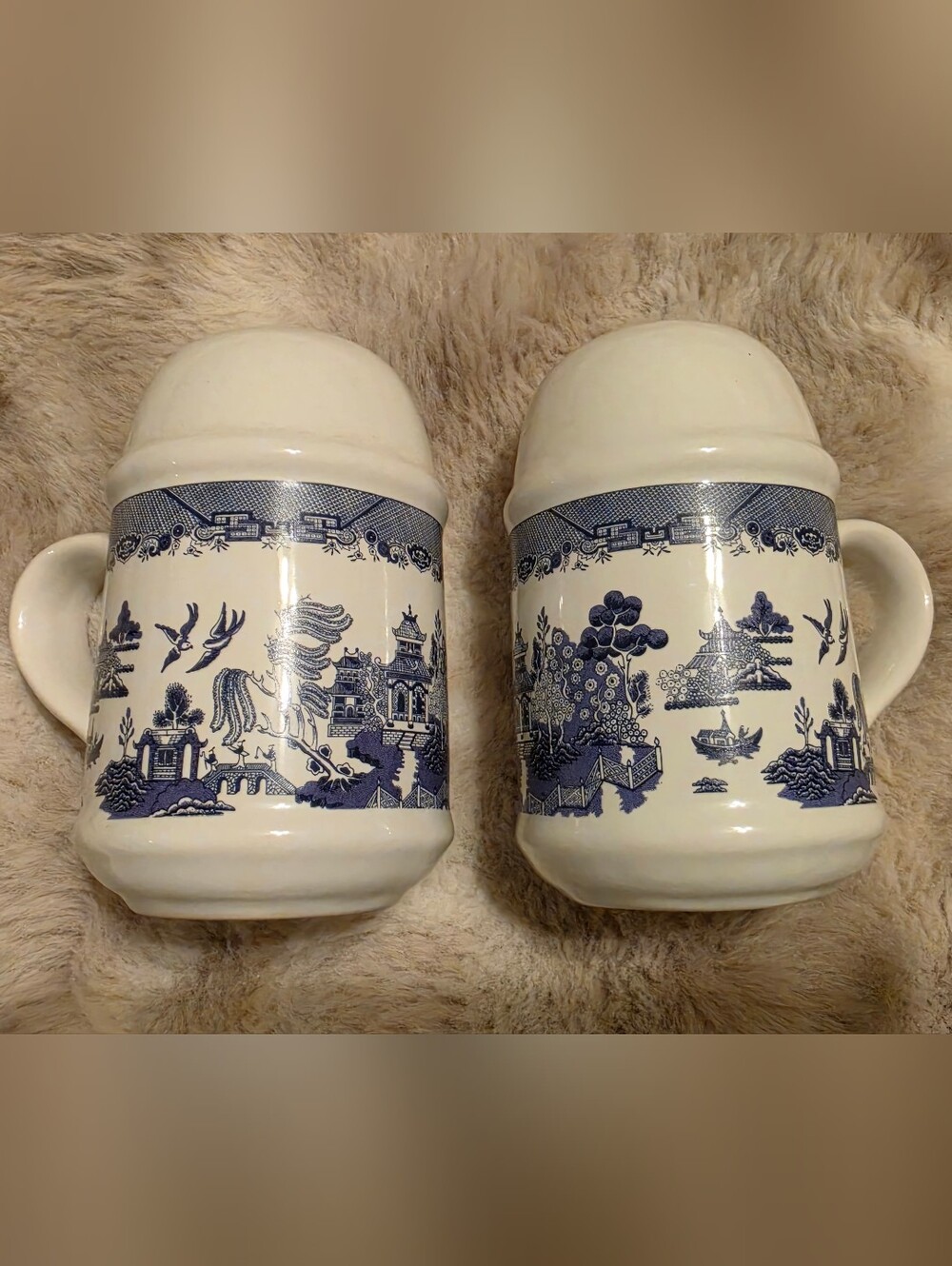Blue Willow Pantry Collection | Heritage Mint | Salt & Pepper Shaker Set
